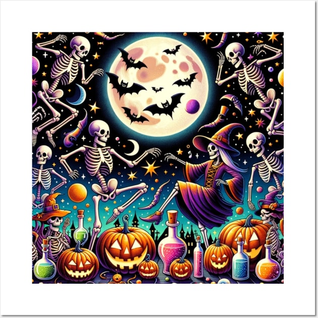 Exclusive Halloween pattern design Wall Art by WEARWORLD